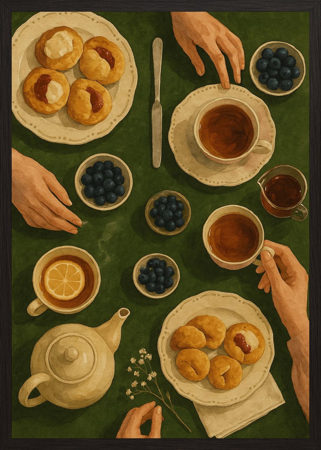 Poster in black frame