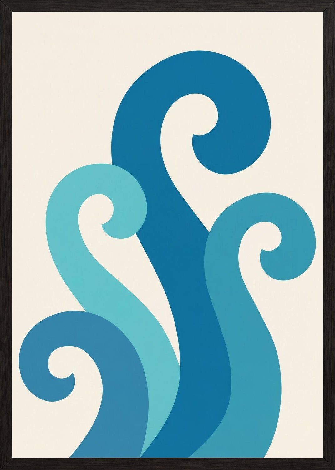 Poster in oak frame