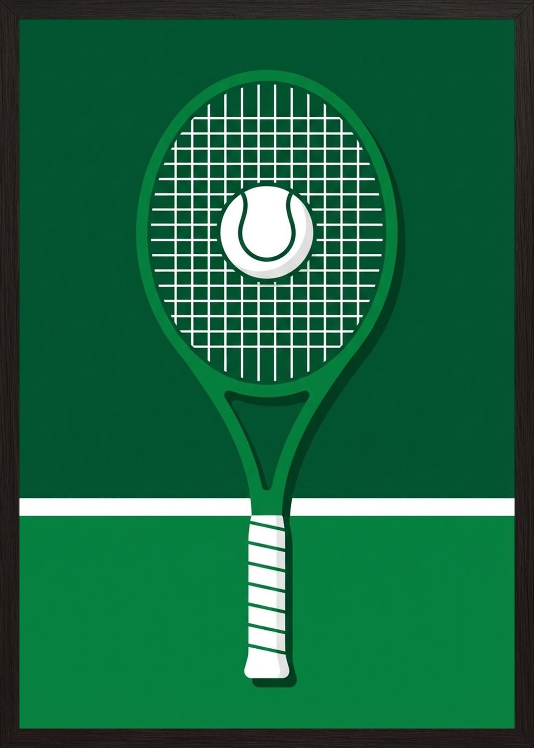 Poster in black frame