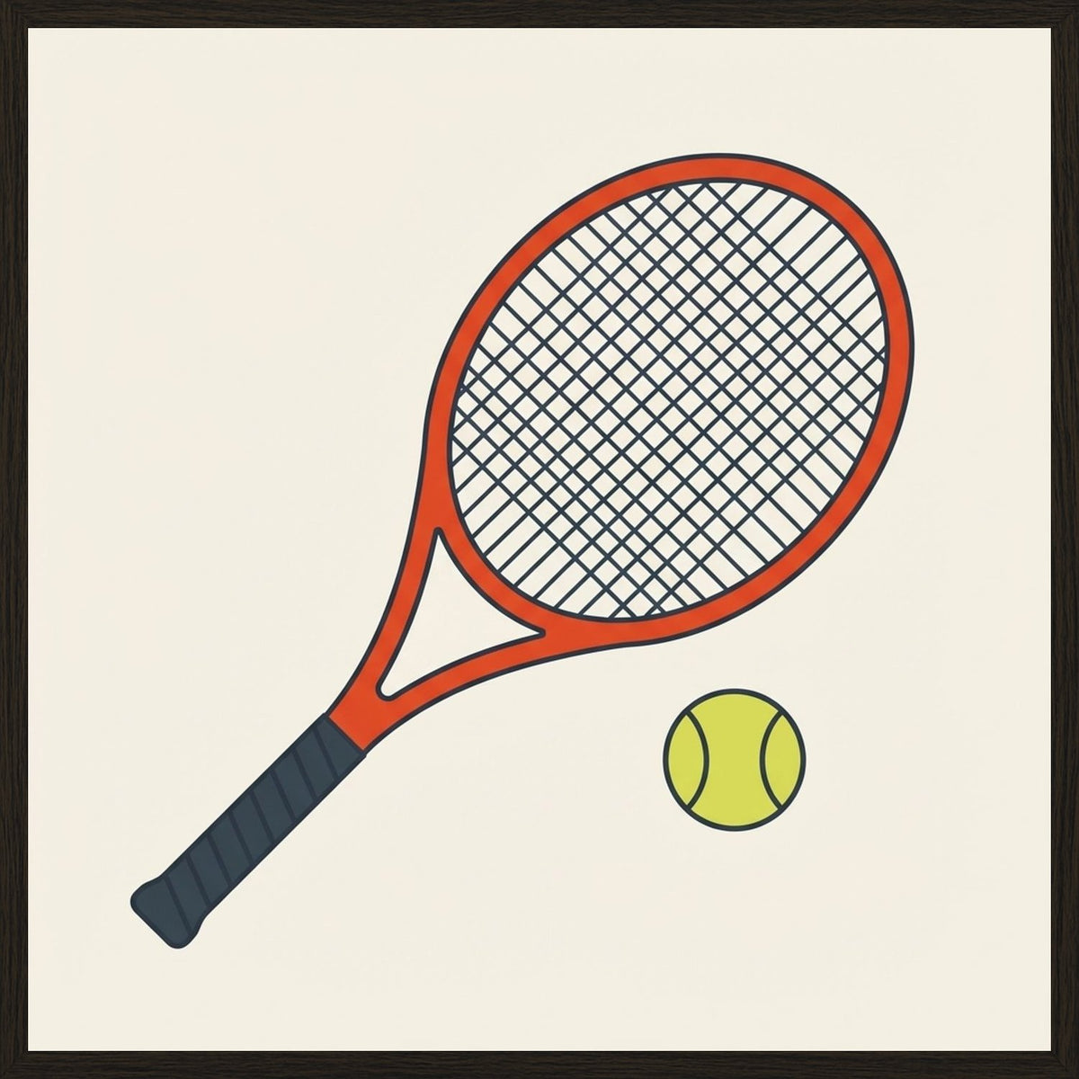 Poster in black frame