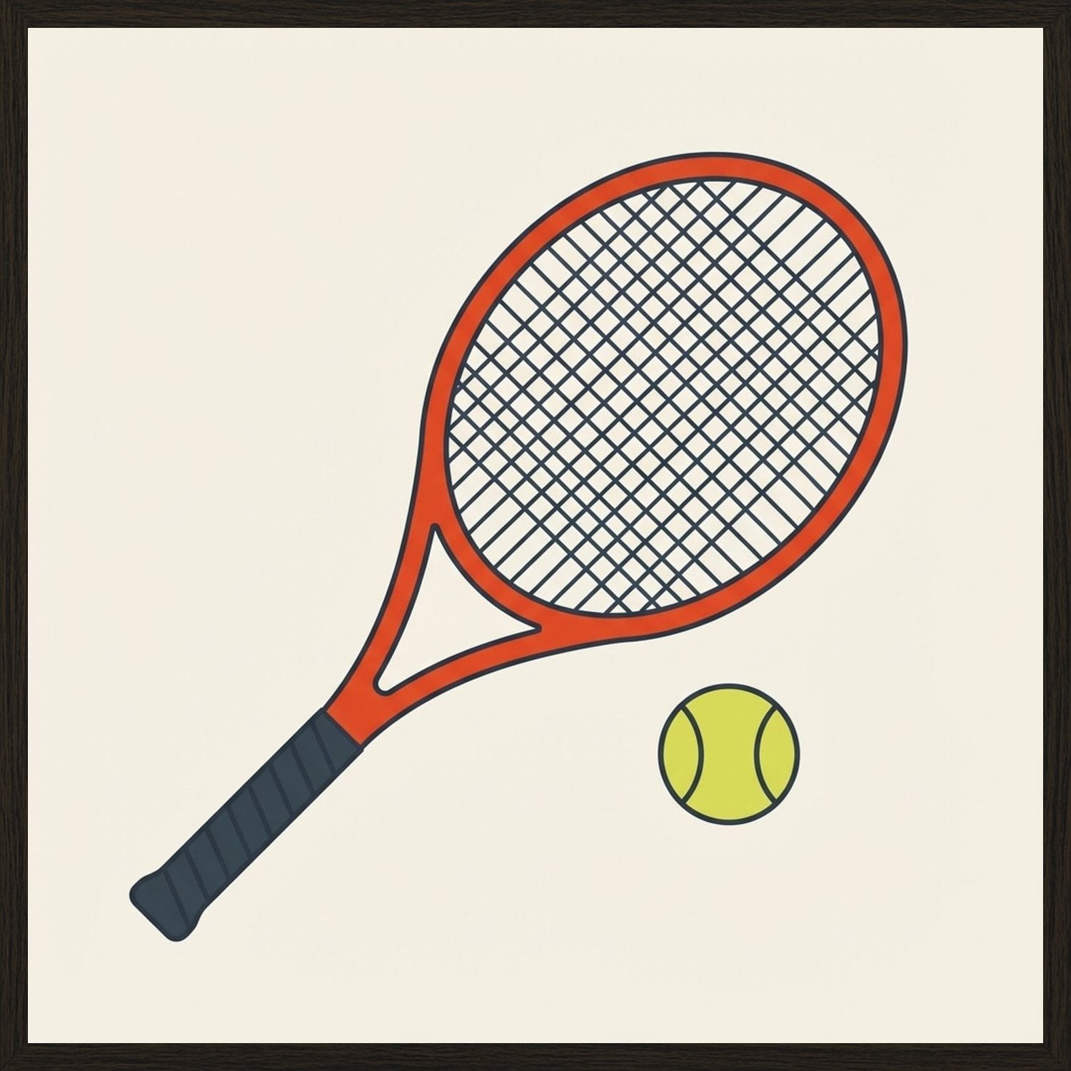 Poster in black frame