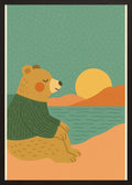 Poster in black frame