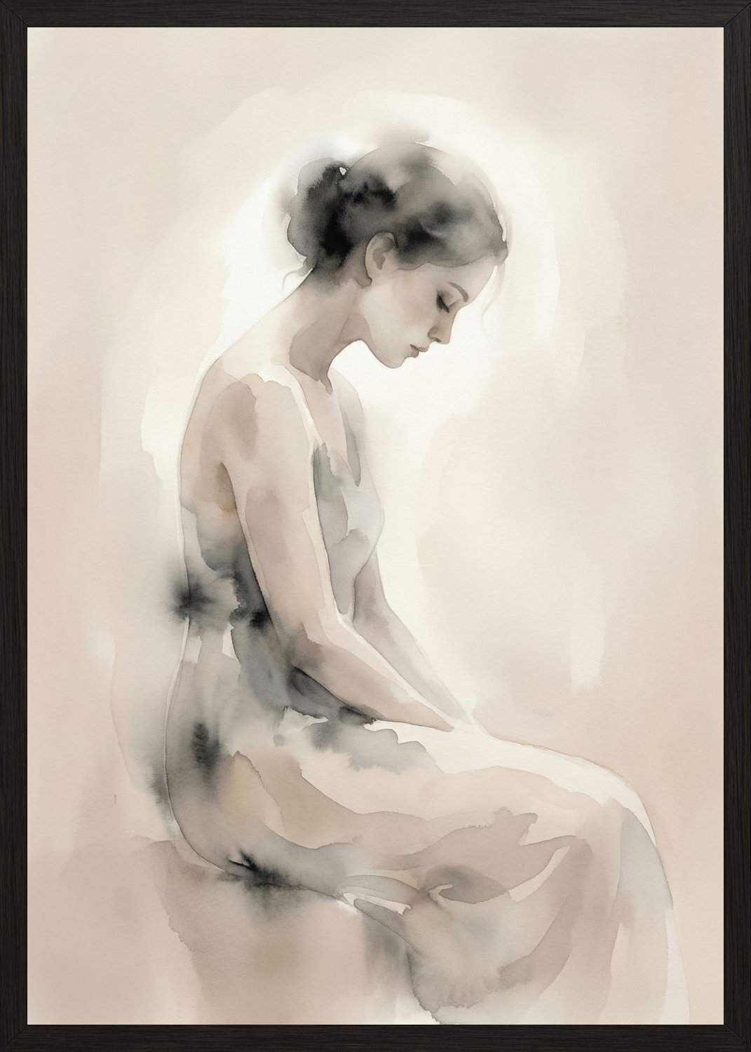 Poster in black frame