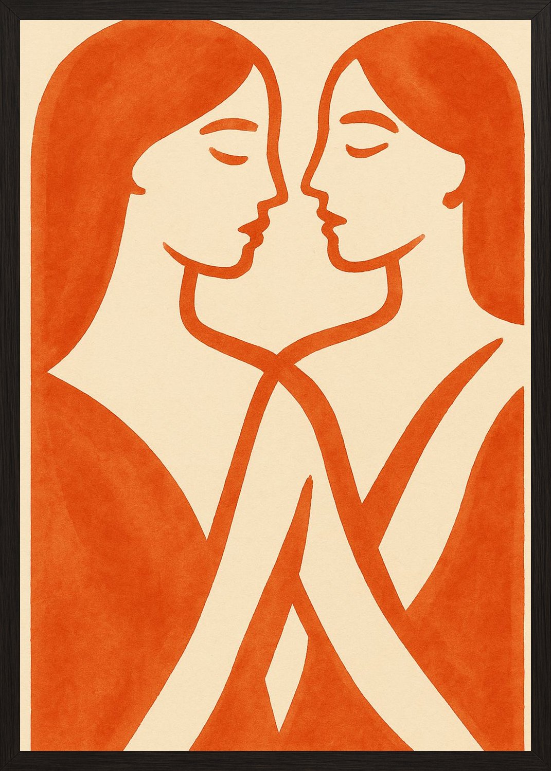 Poster in black frame