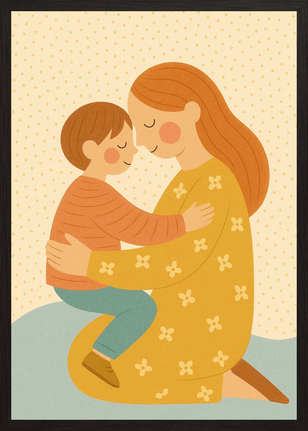 Poster in black frame