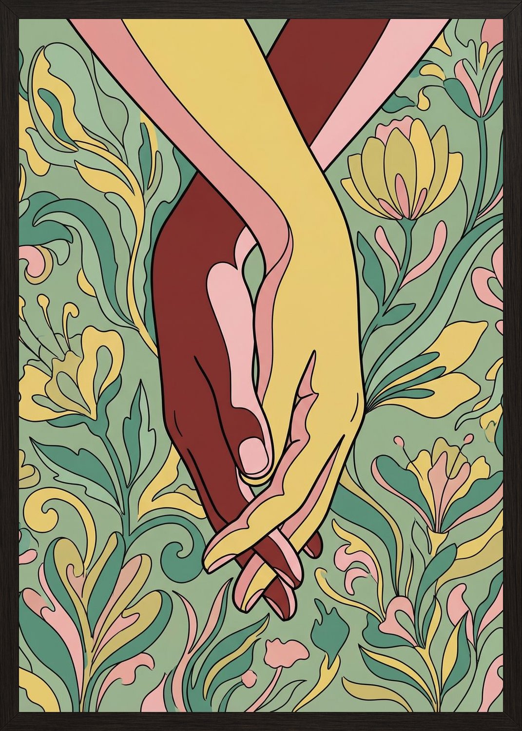 Poster in black frame