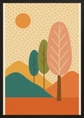 Poster in black frame