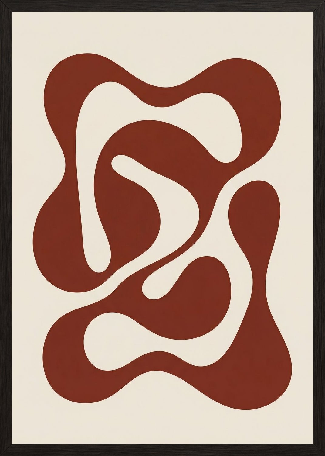 Poster in black frame