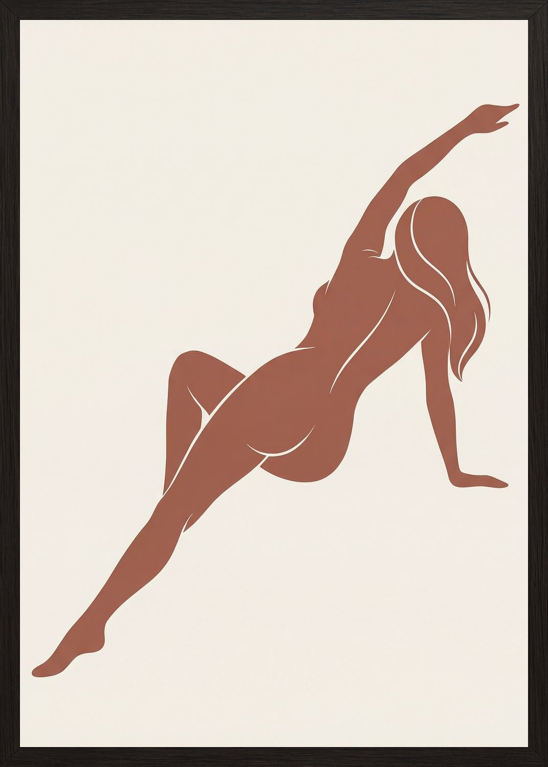 Poster in black frame