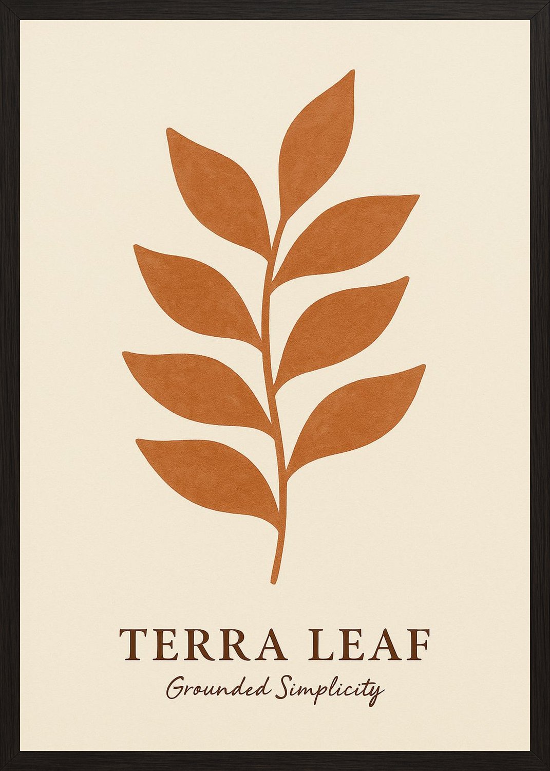 Poster in black frame