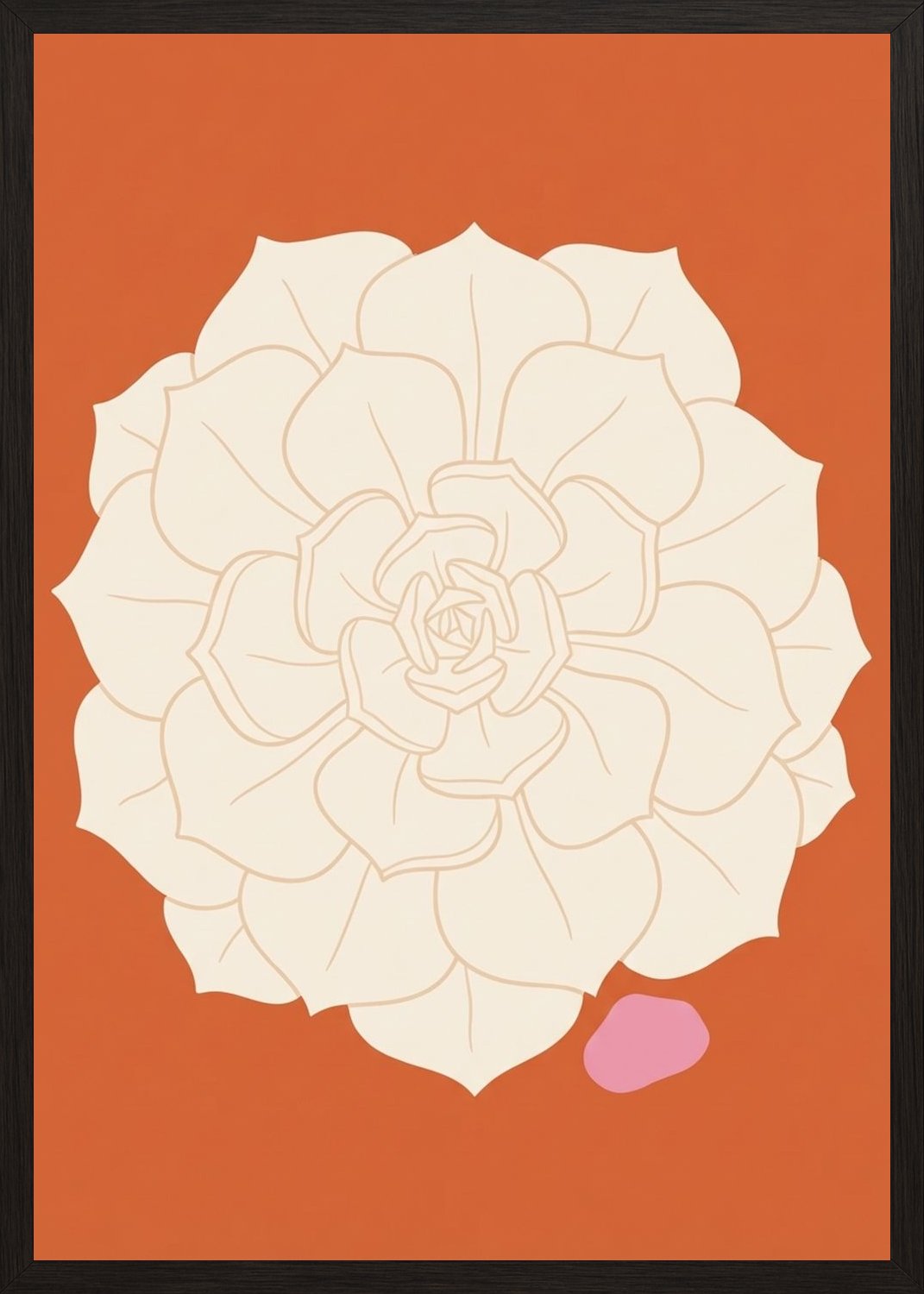 Poster in black frame