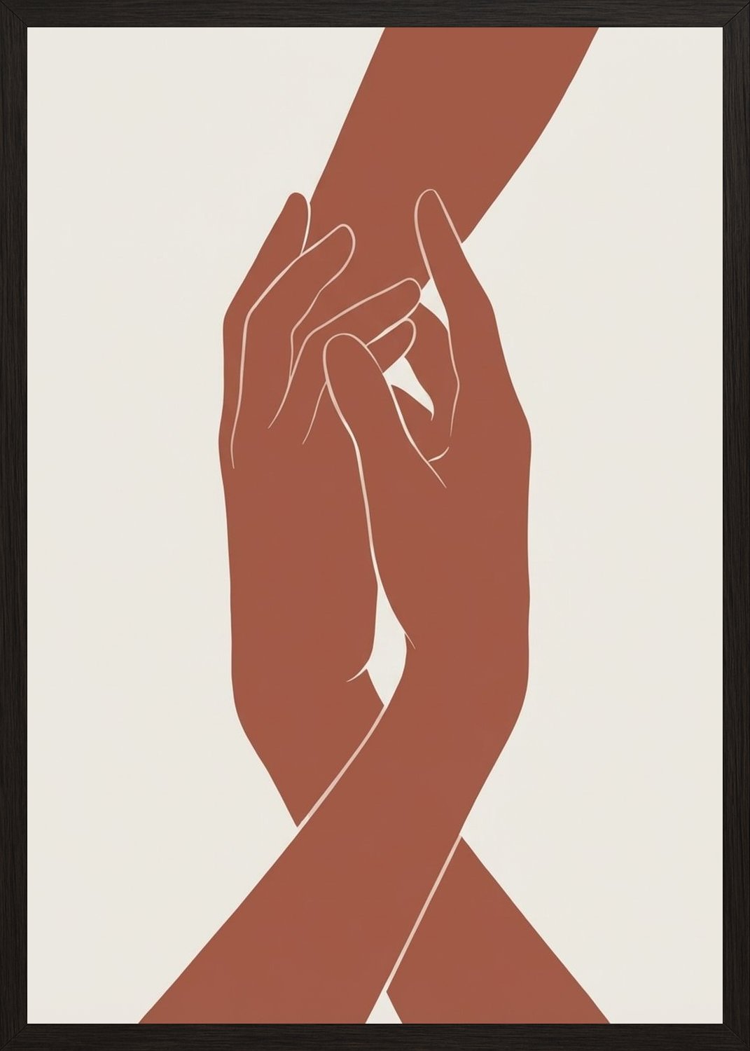 Poster in black frame