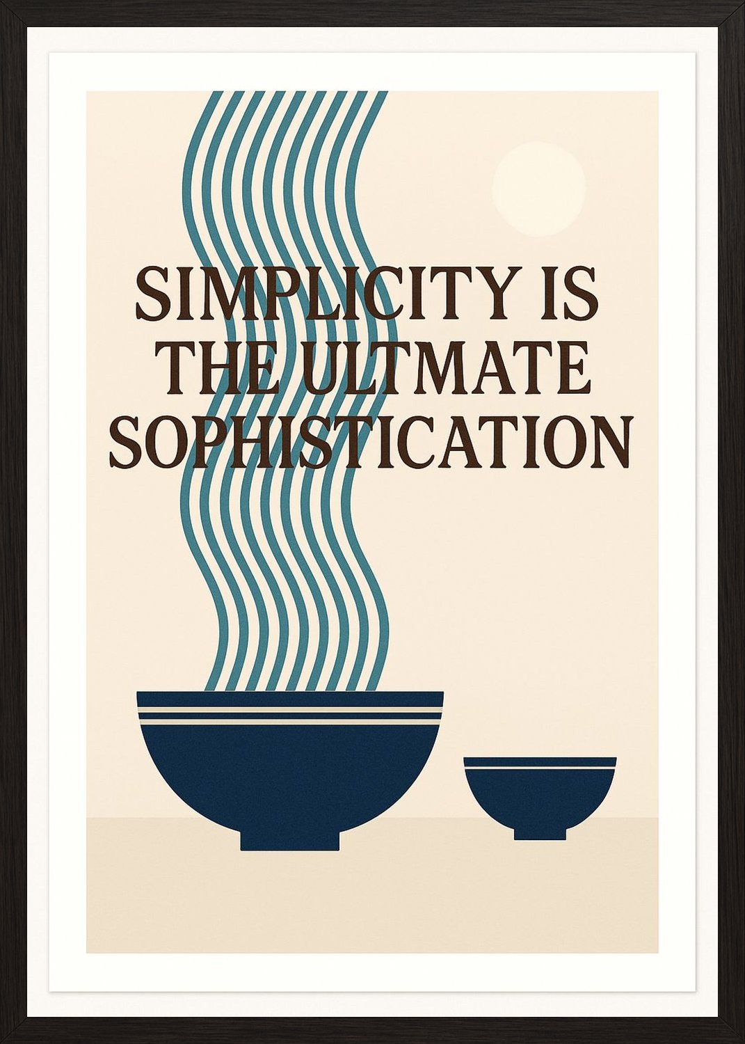 Poster in black frame