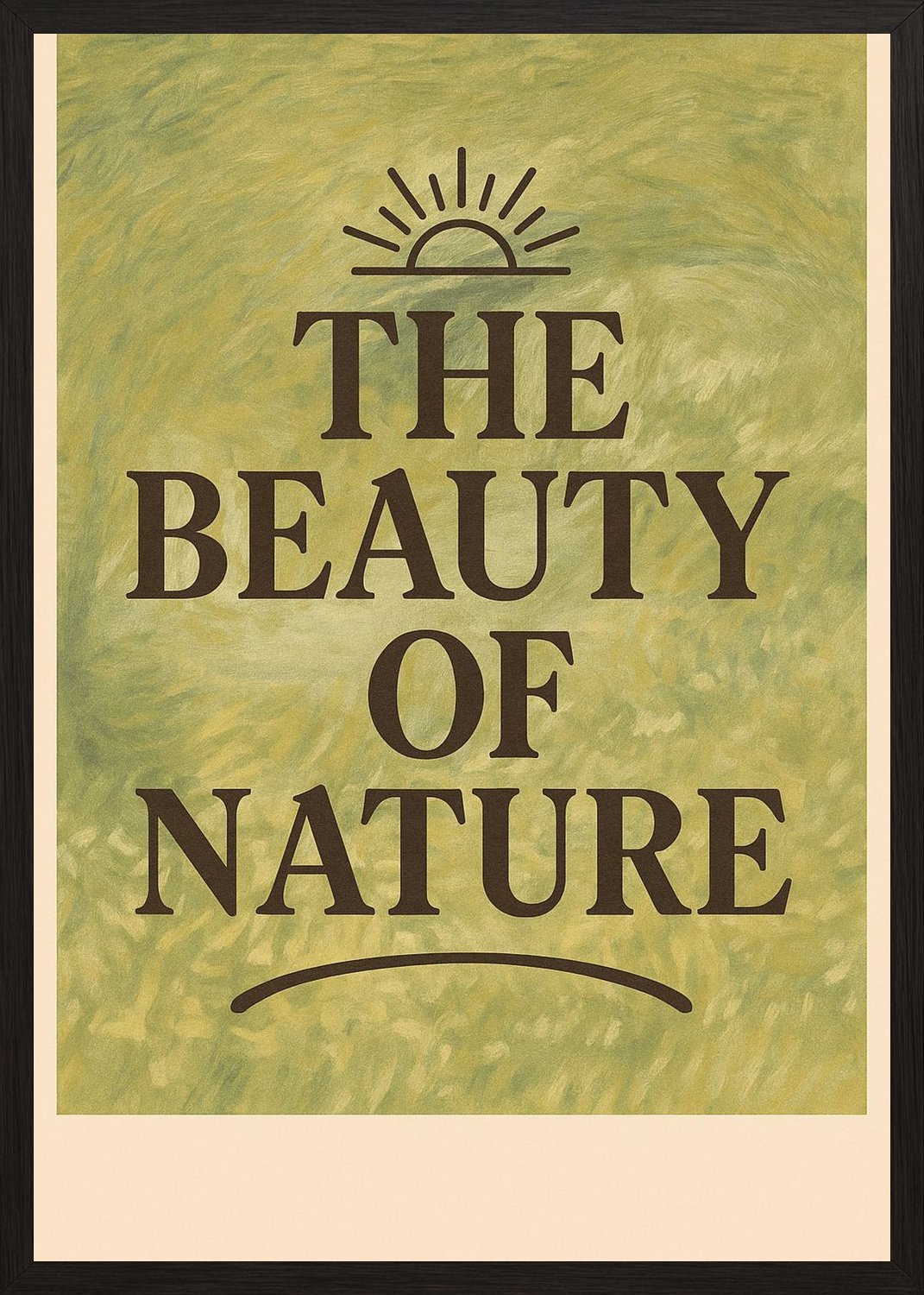 Poster in black frame