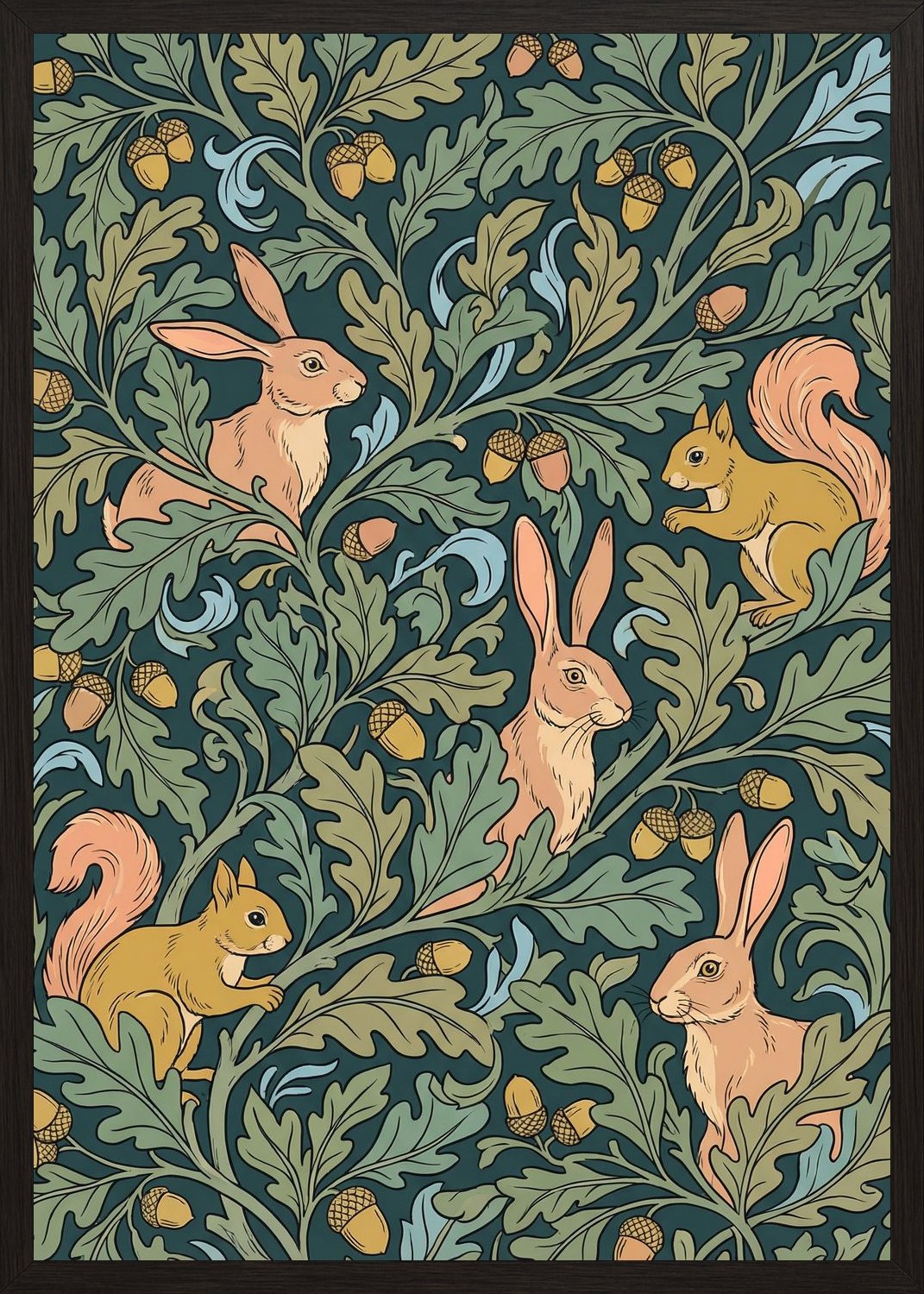 Poster in black frame