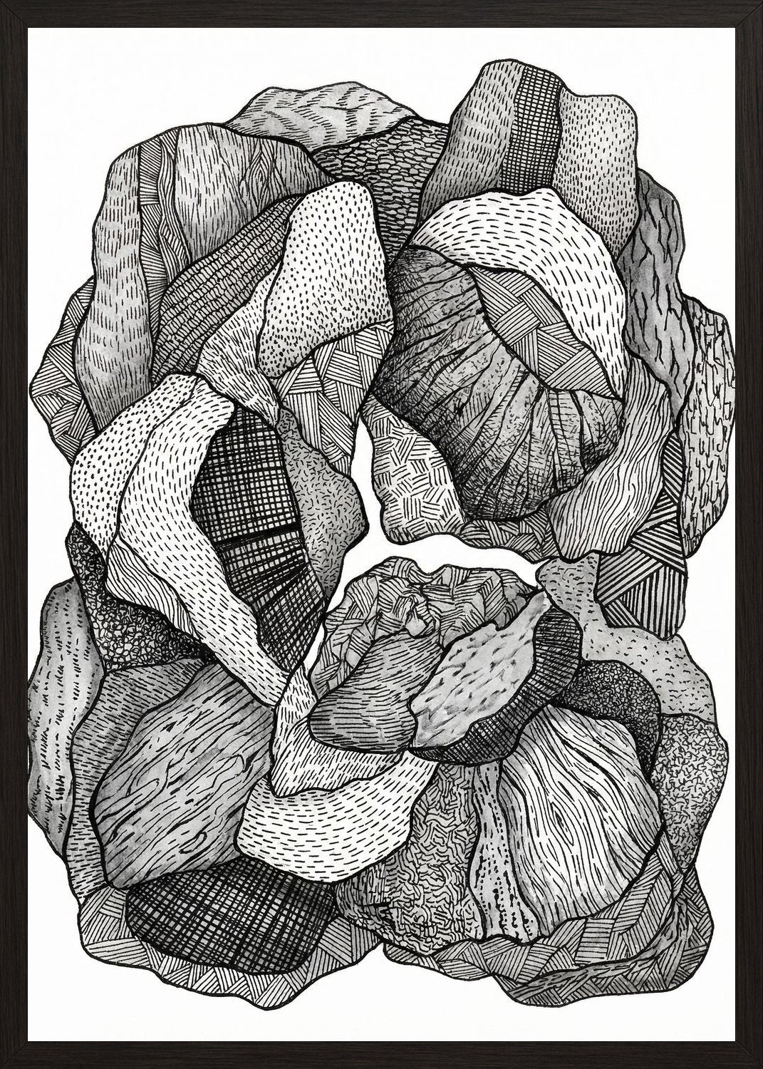 Poster in black frame