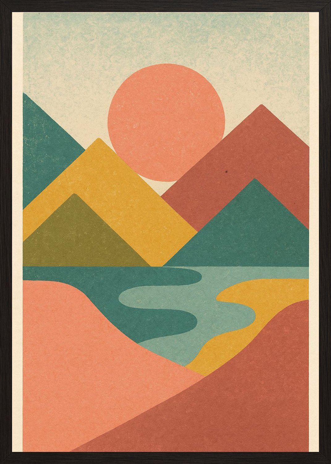 Poster in black frame