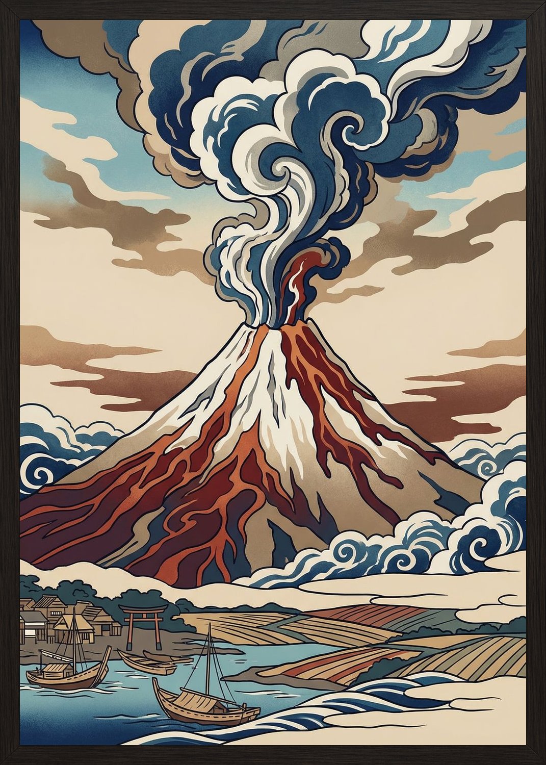 Poster in oak frame