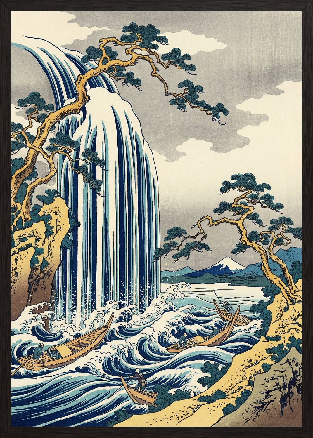 Poster in black frame