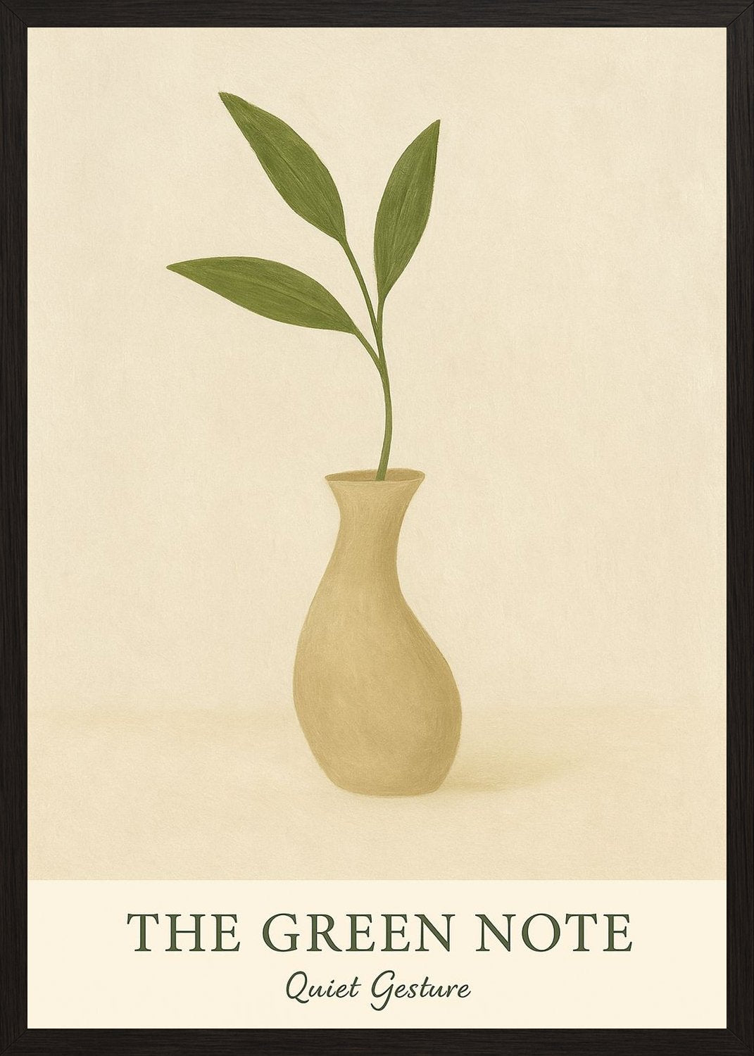 Poster in black frame