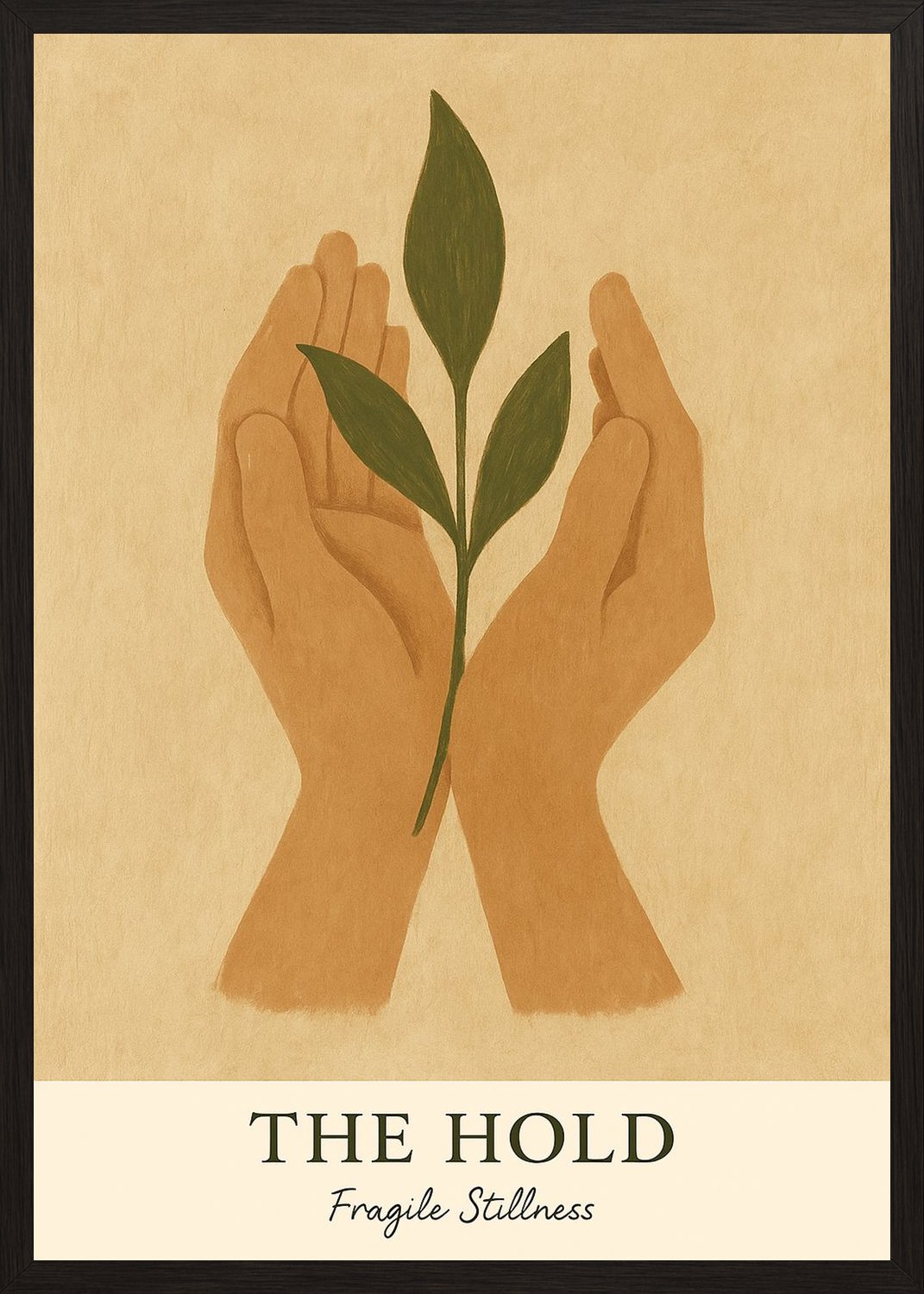Poster in black frame