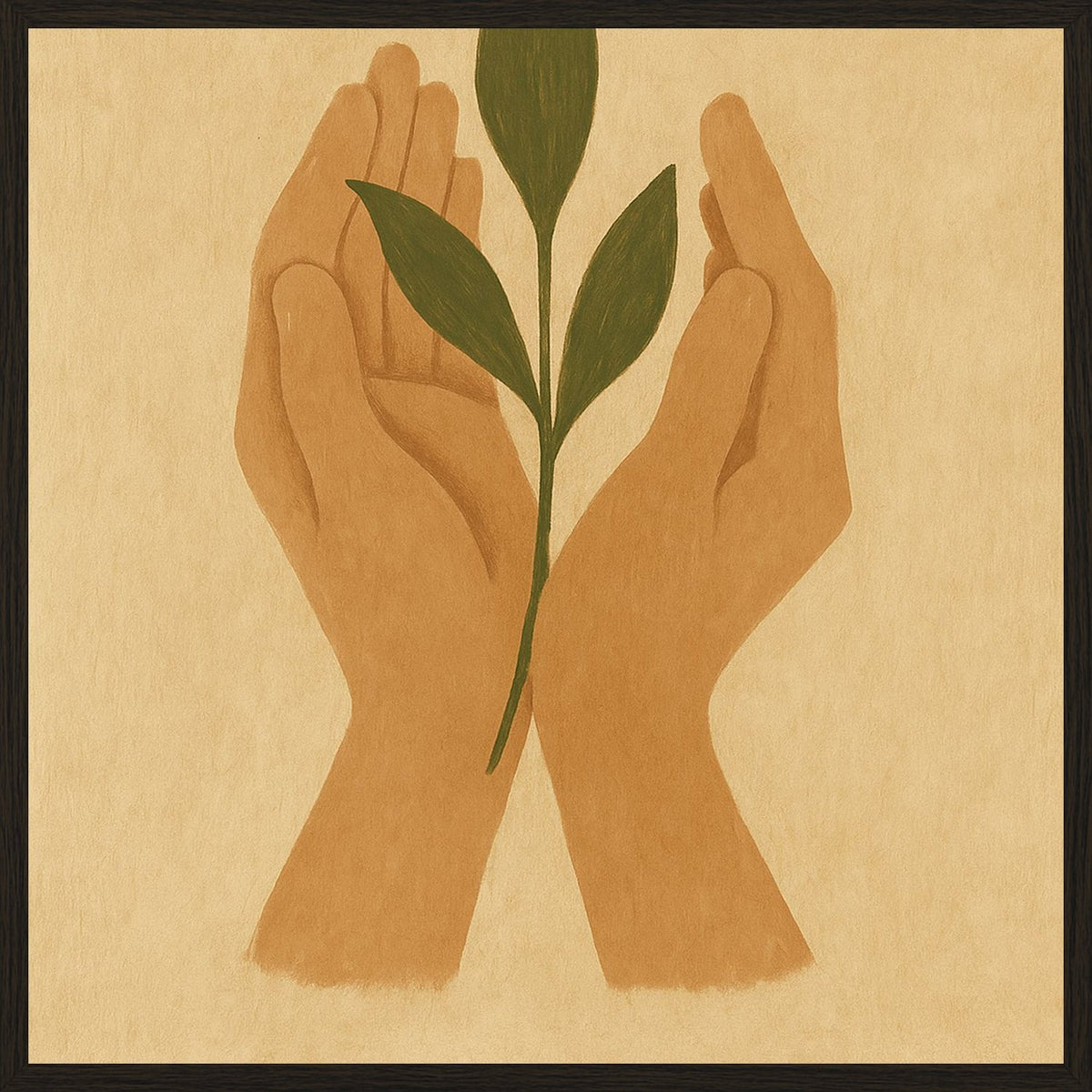 Poster in black frame