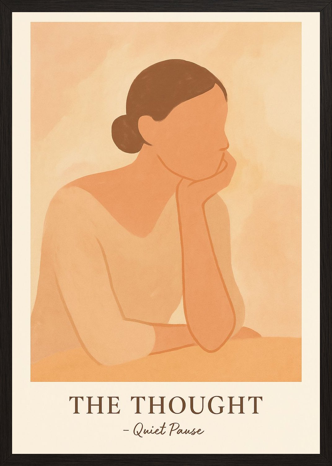 Poster in black frame