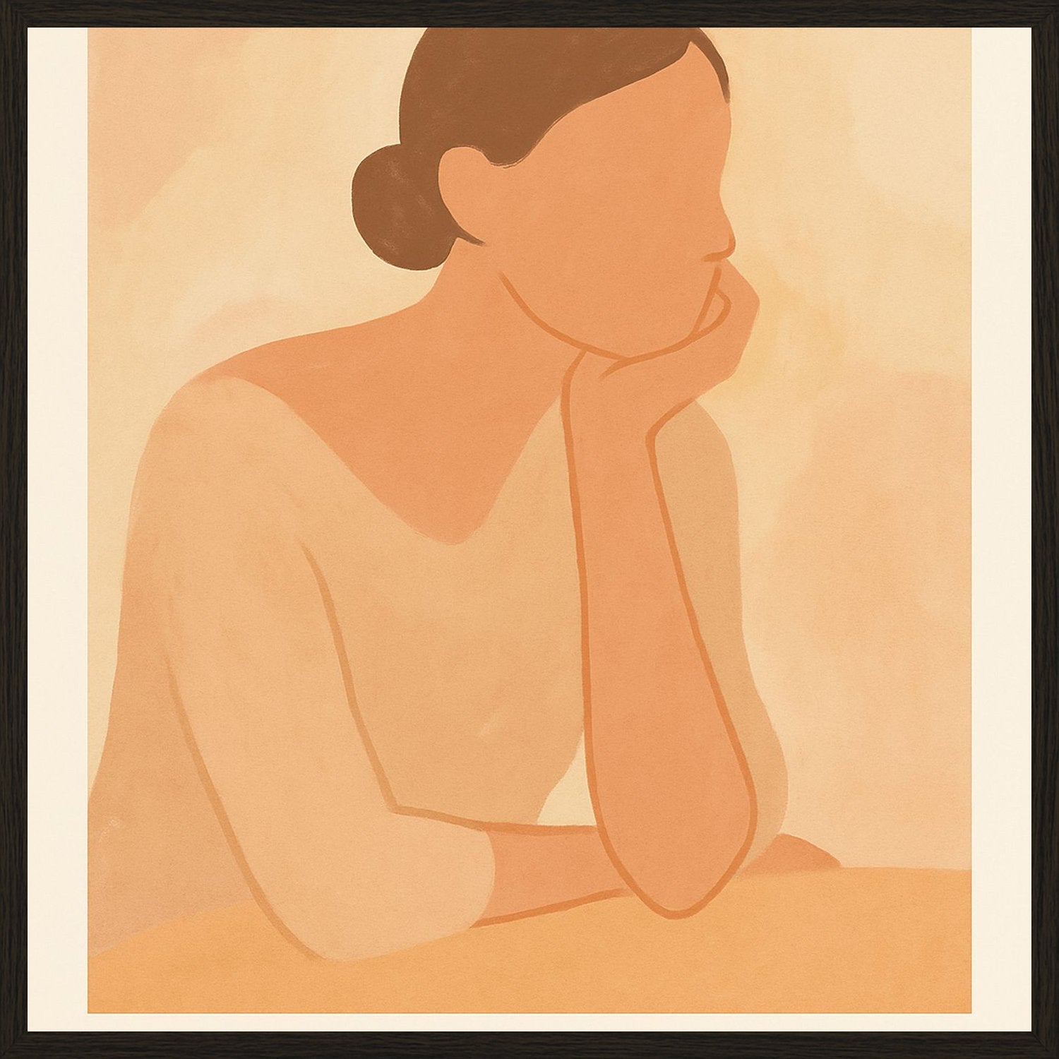 Poster in black frame
