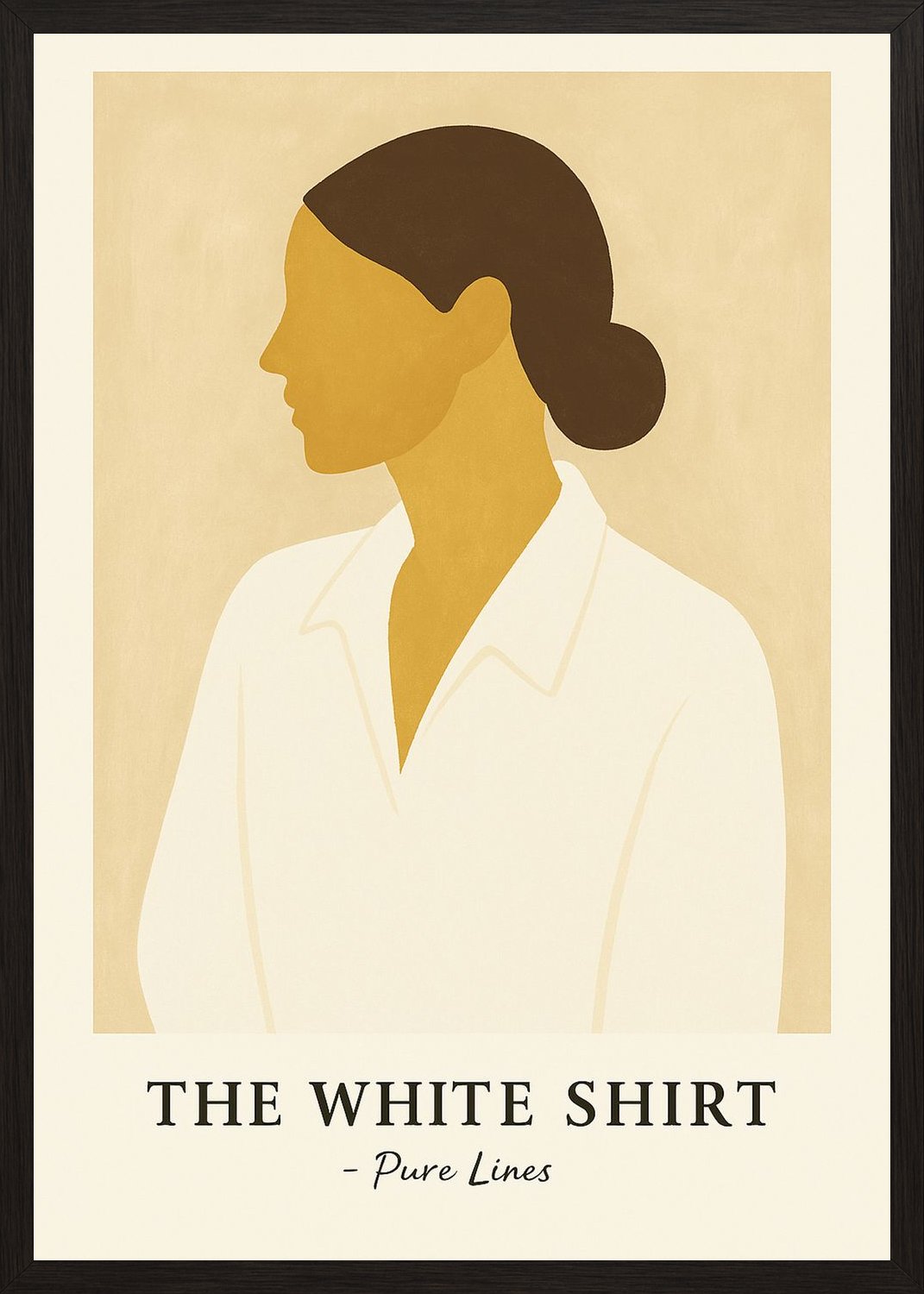 Poster in black frame