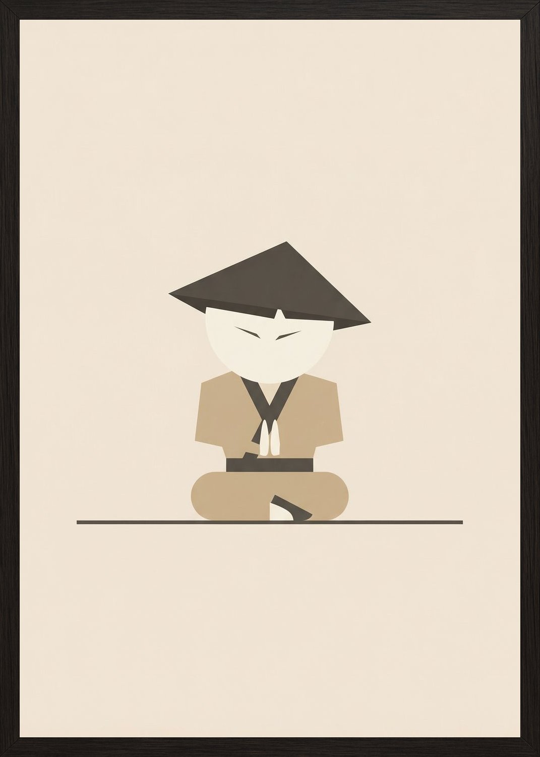 Poster in black frame