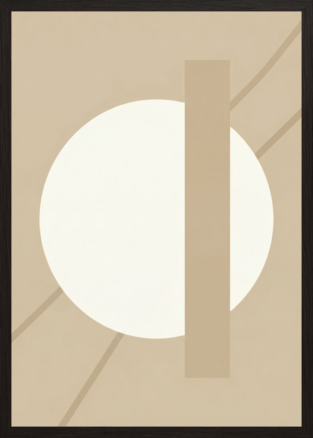 Poster in oak frame