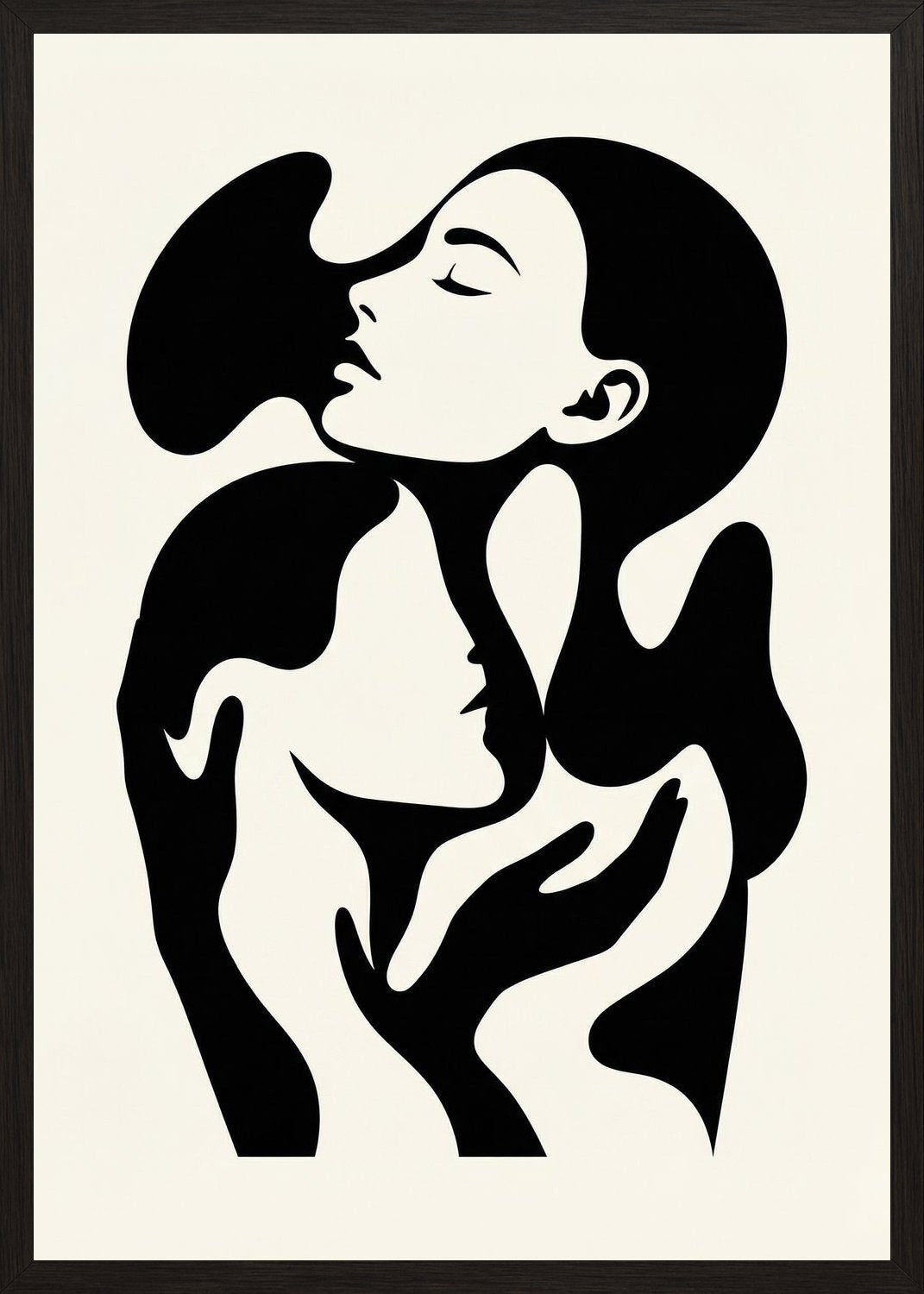 Poster in black frame