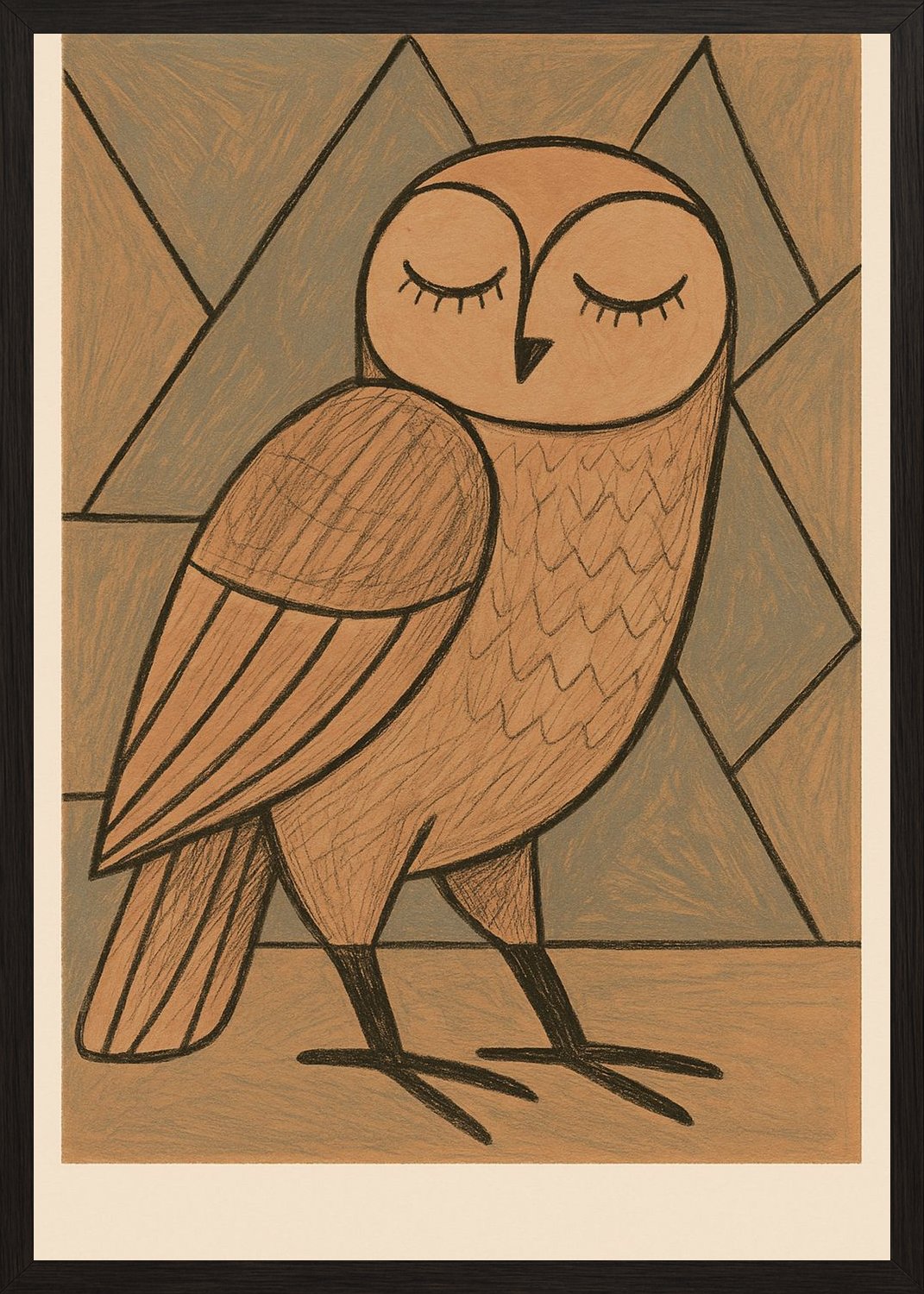 Poster in black frame