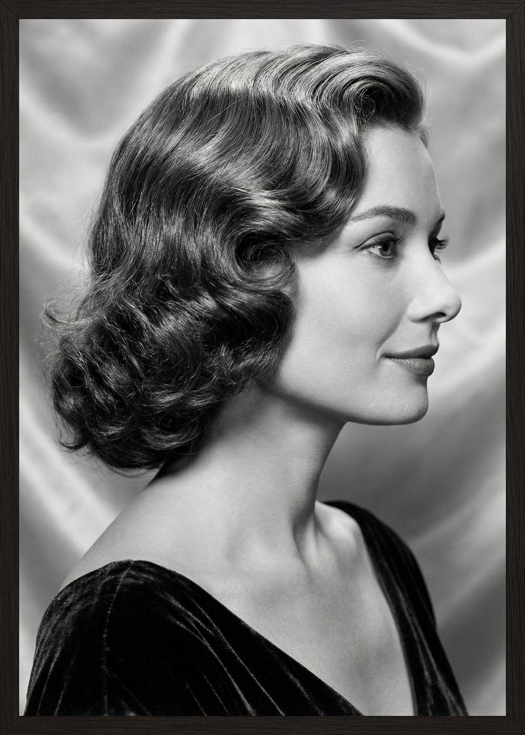 Poster in black frame
