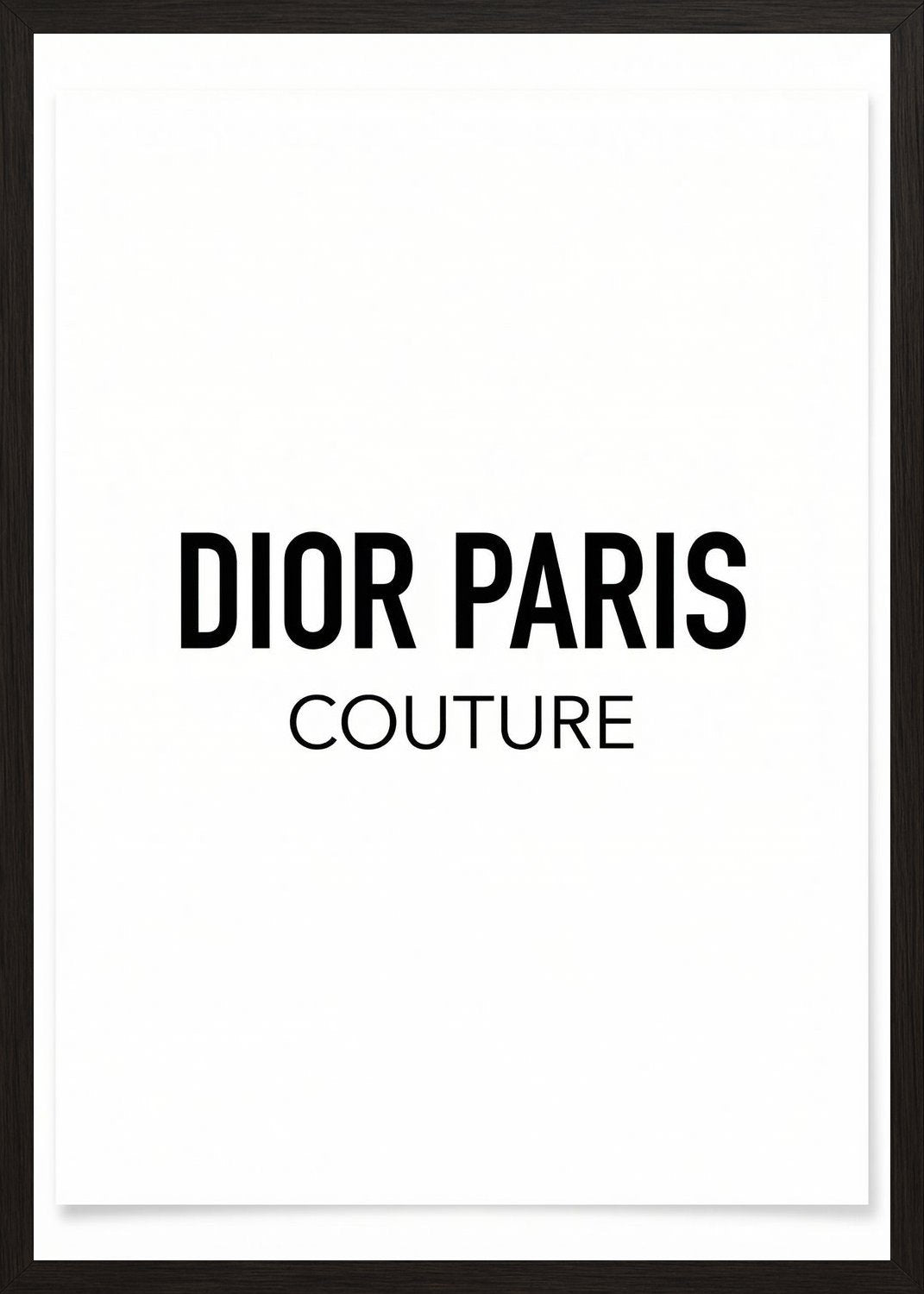 Poster in black frame