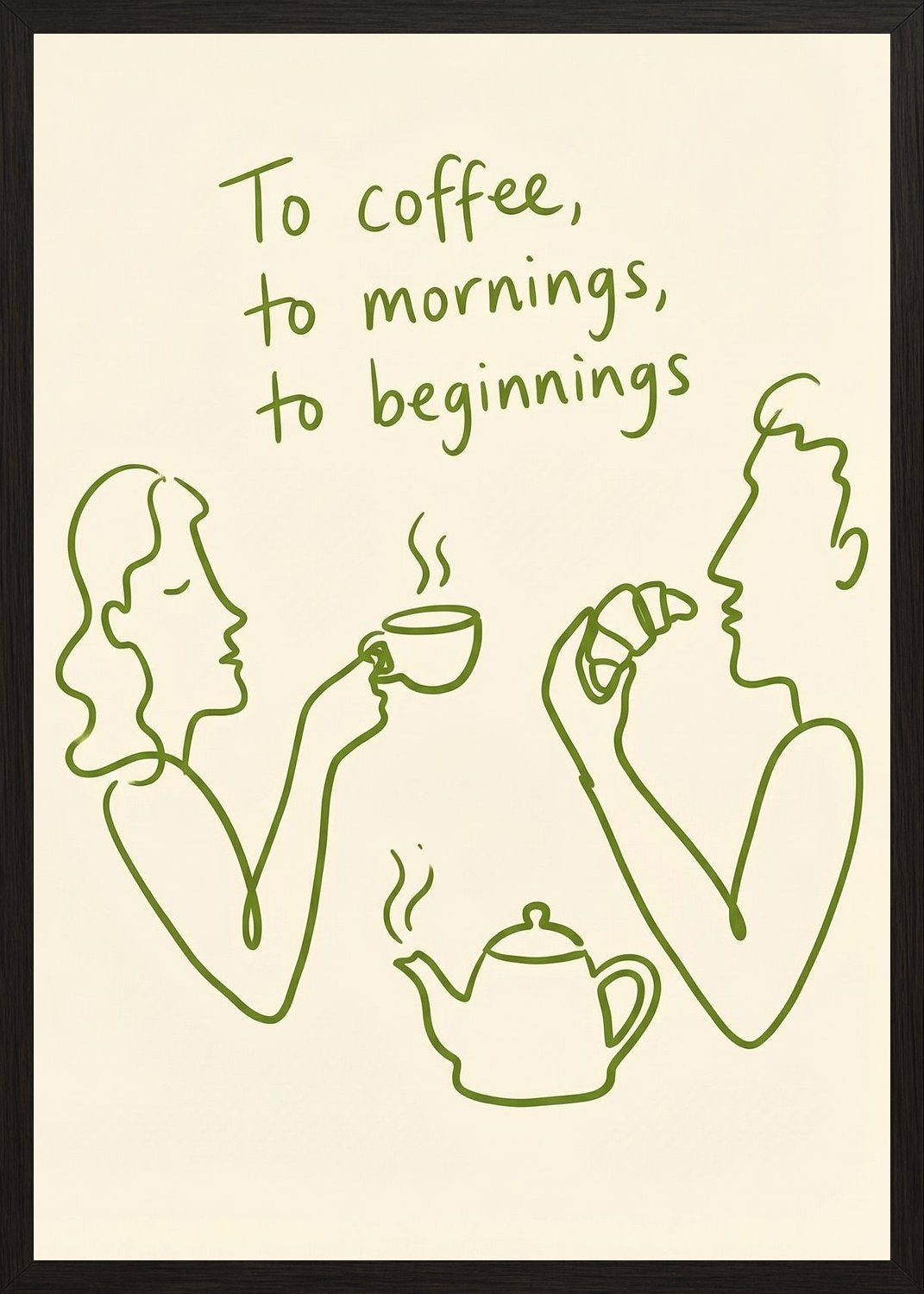 Poster in black frame