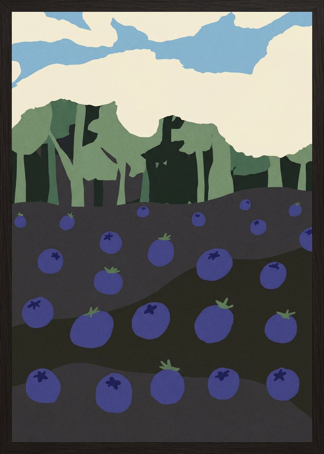 Poster in black frame