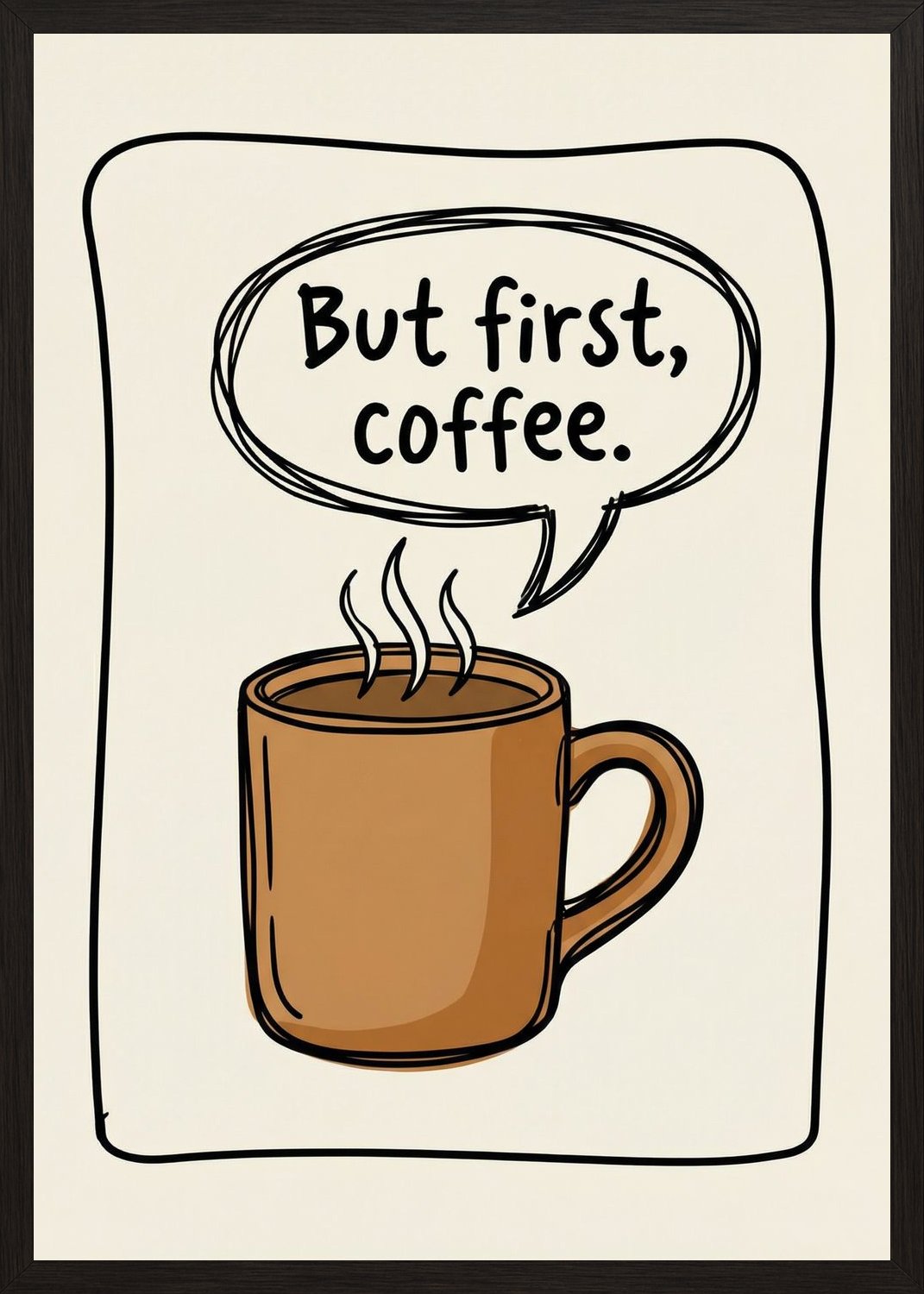 Poster in oak frame