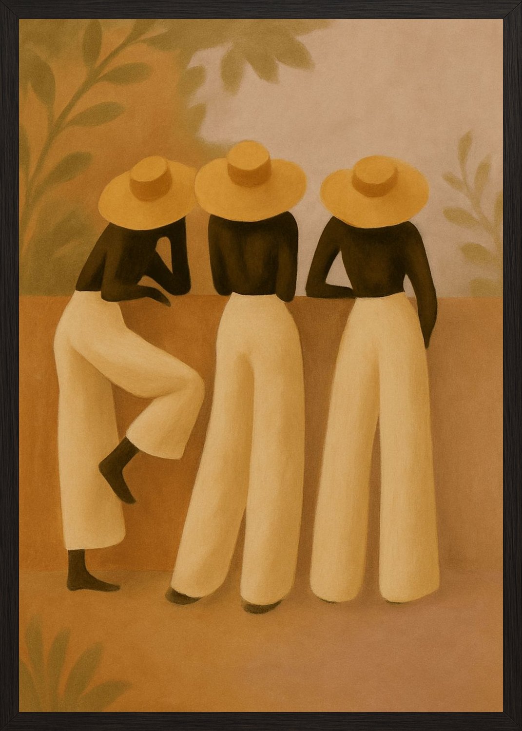 Poster in black frame