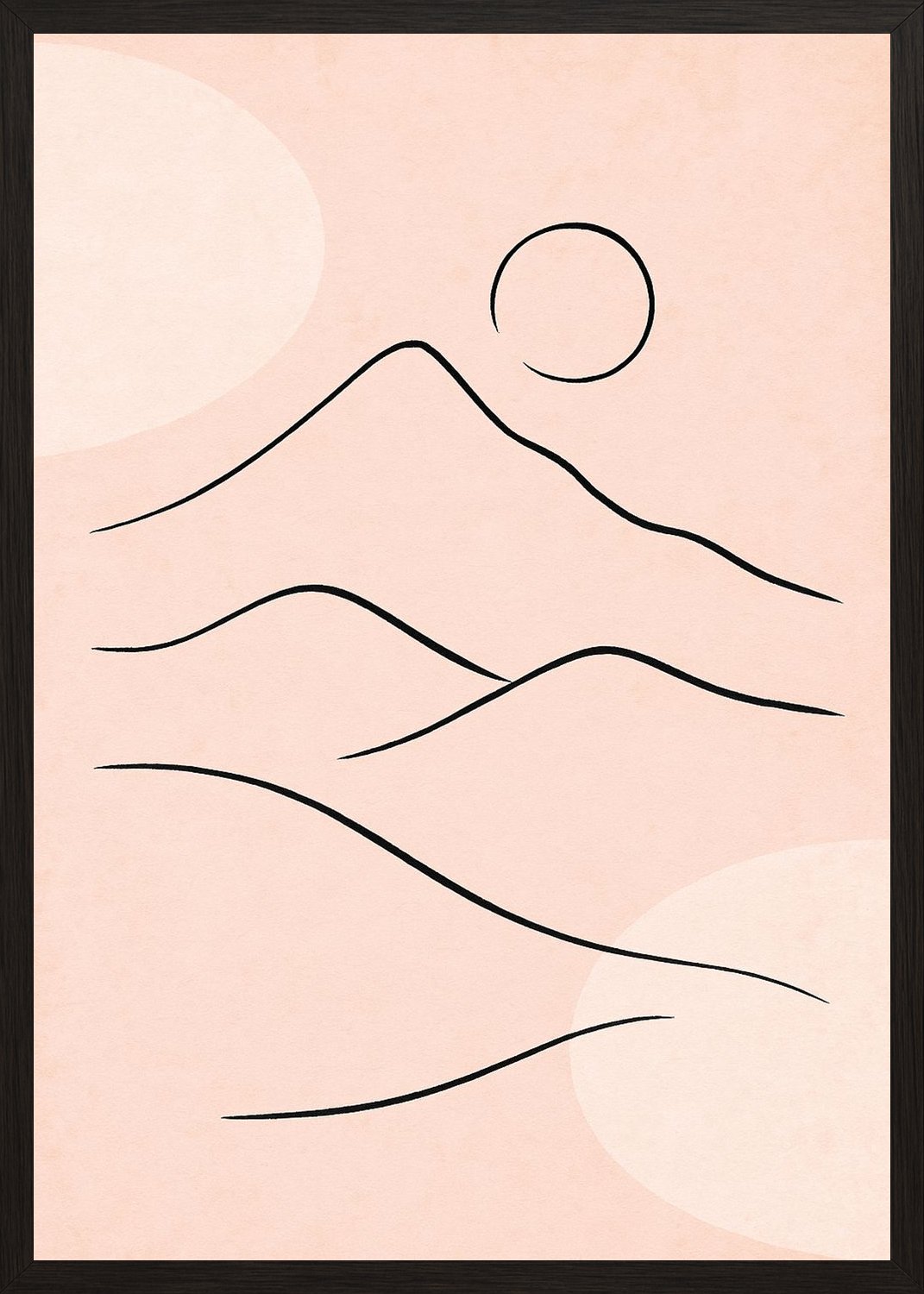 Poster in black frame