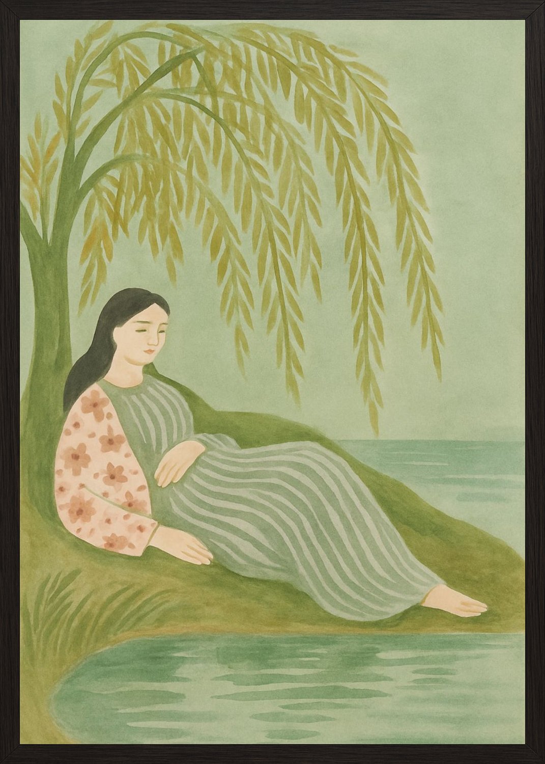 Poster in black frame