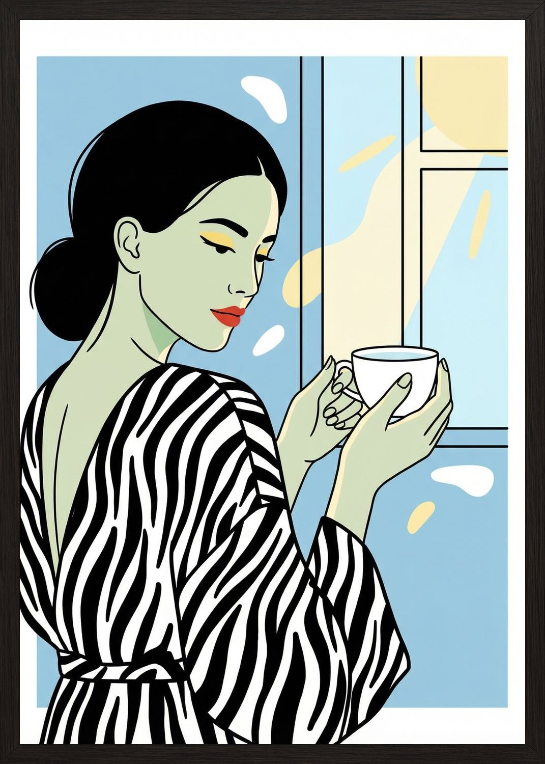 Poster in oak frame