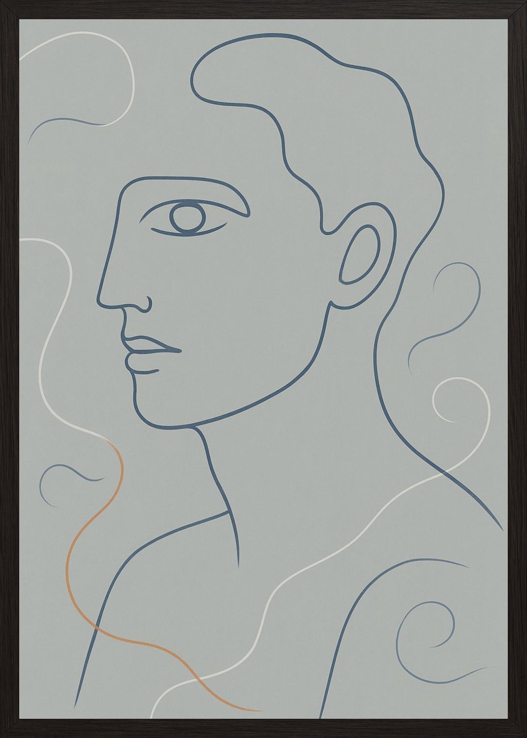 Poster in black frame