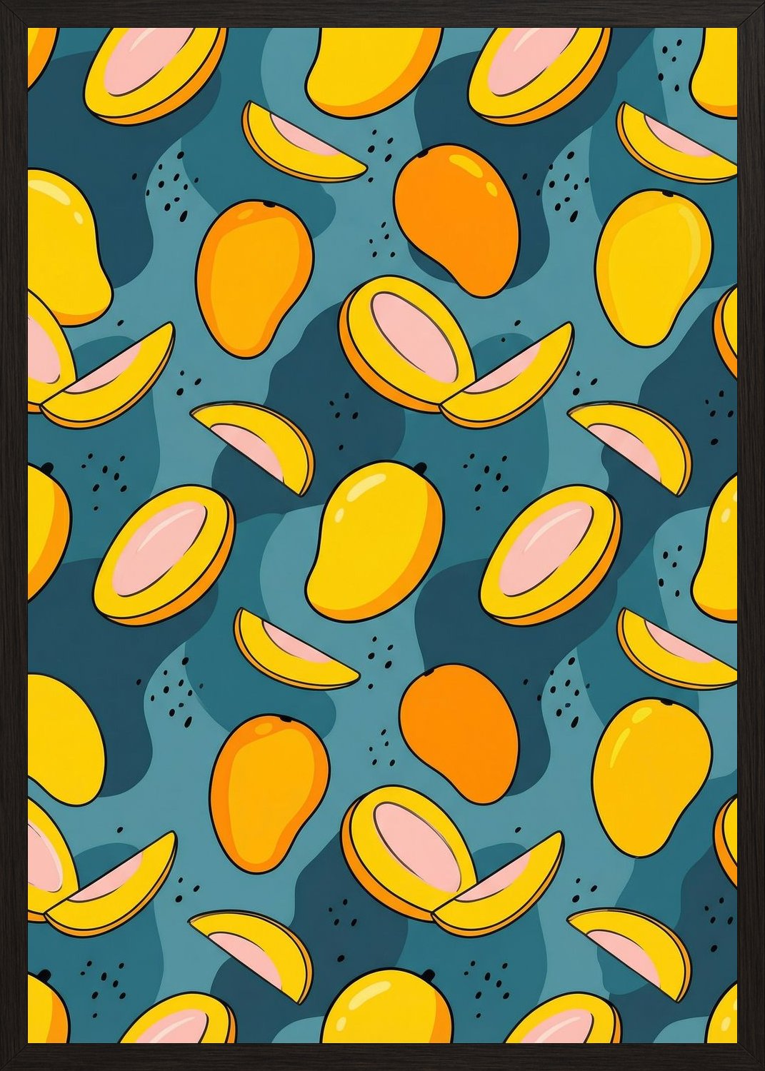 Poster in black frame