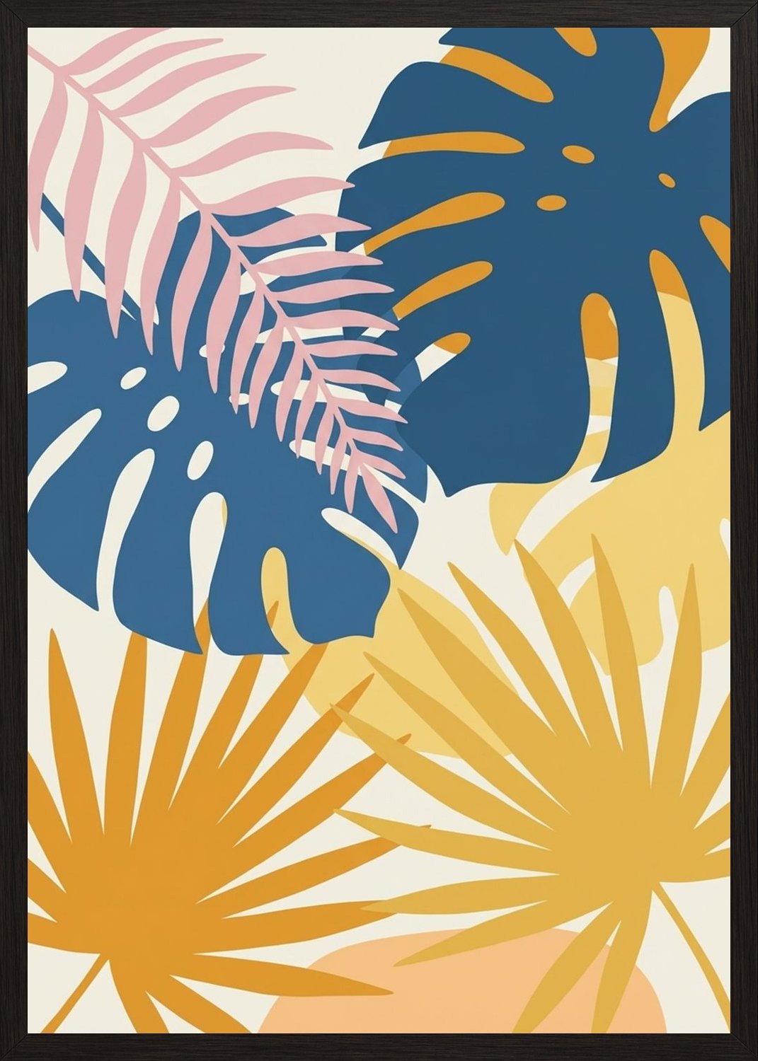 Poster in black frame