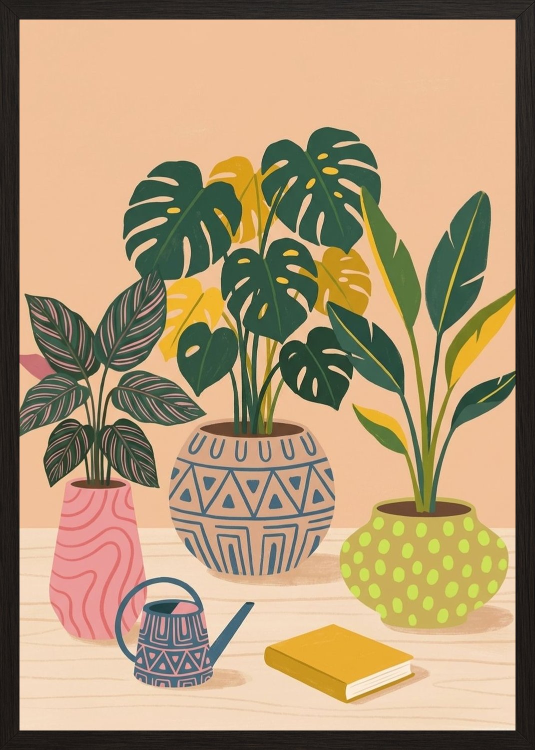 Poster in black frame