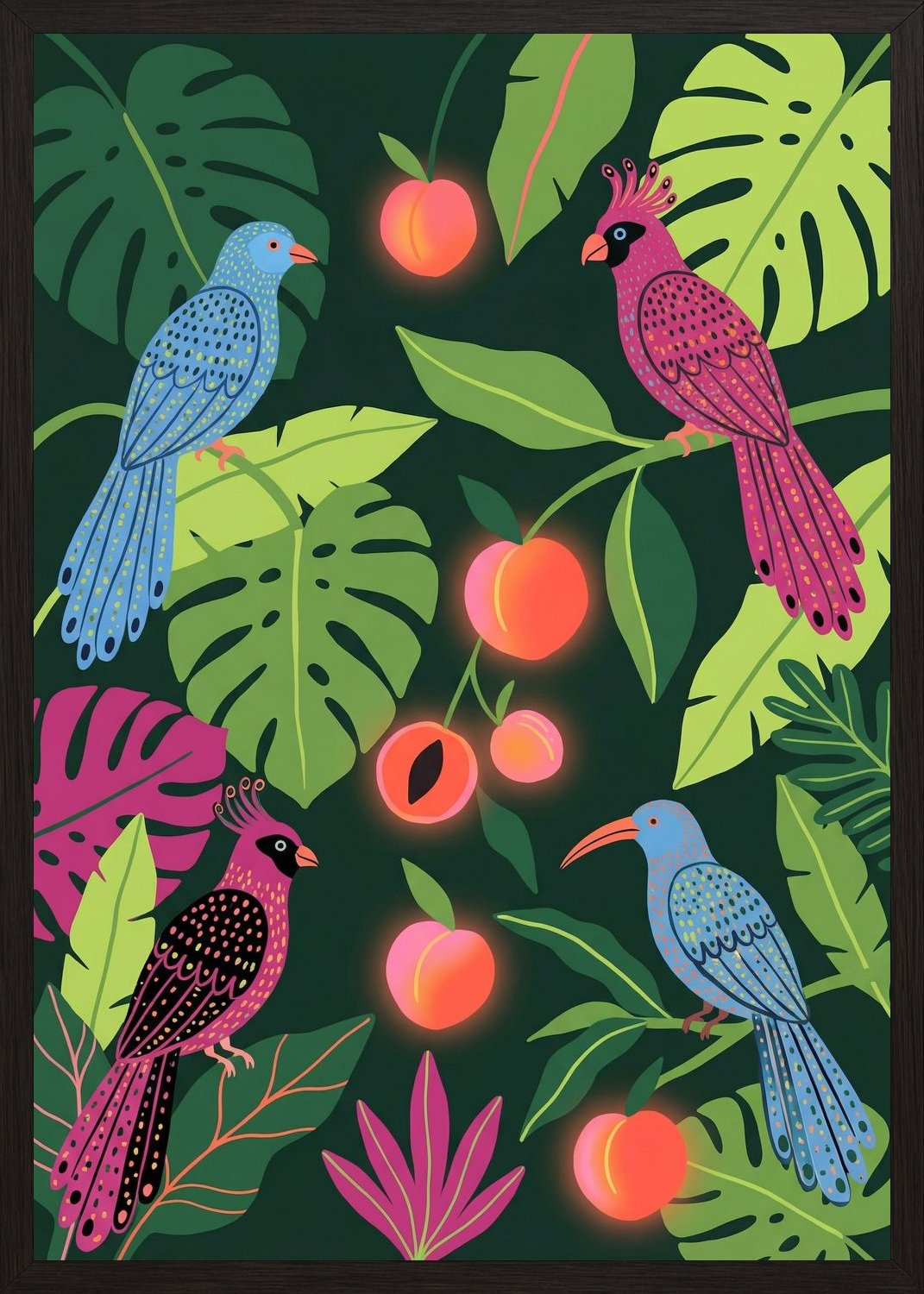 Poster in black frame