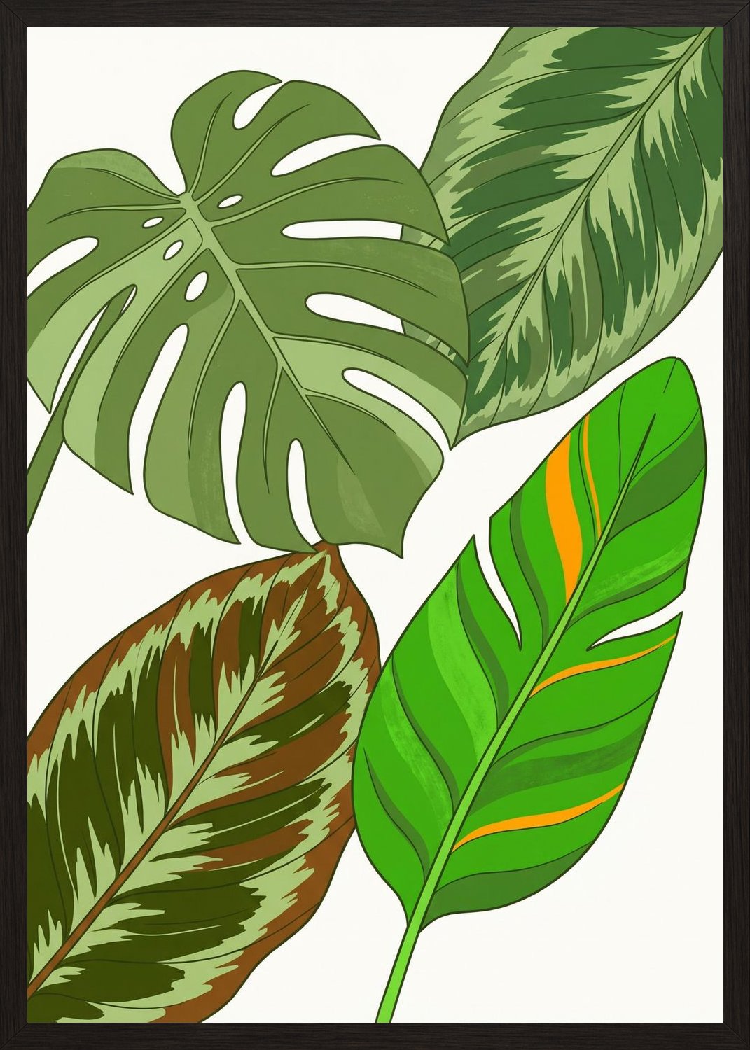 Poster in oak frame