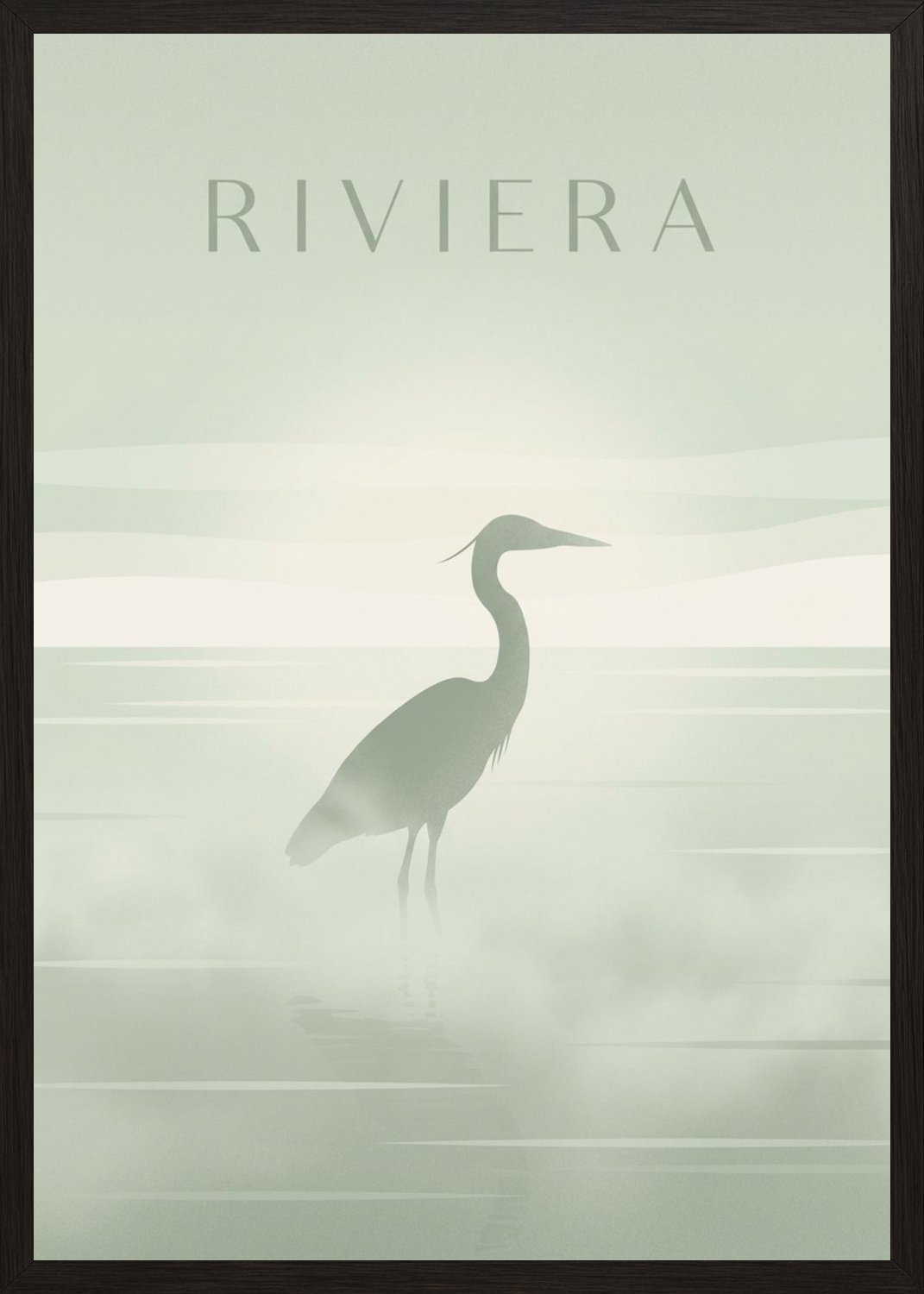 Poster in black frame
