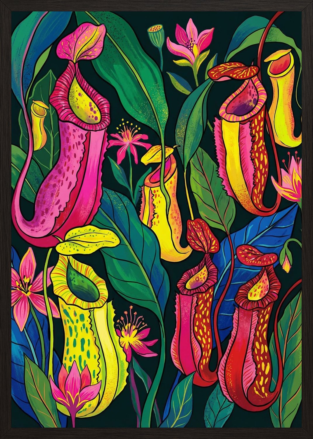 Poster in black frame